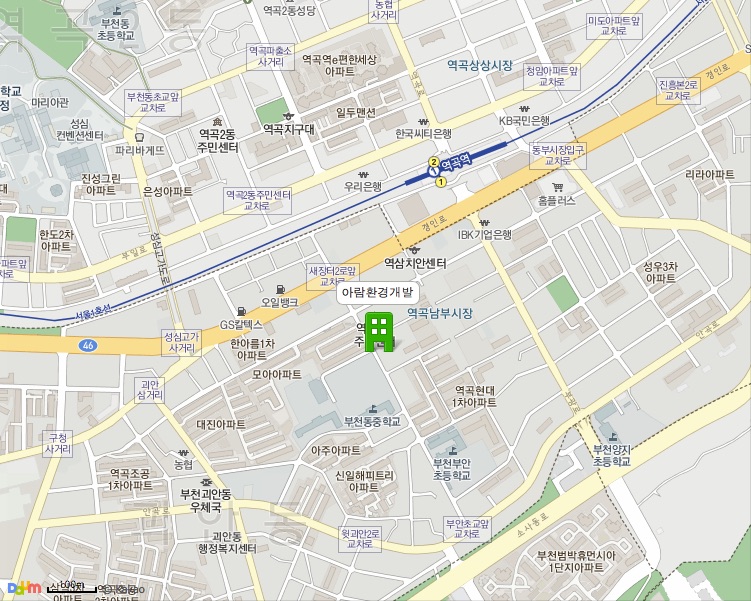 아람환경개발 약도